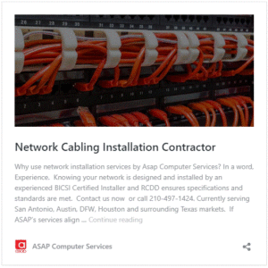 Network Construction San Antonio